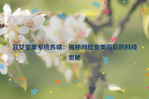 丑女变美系统苏晴：揭秘网红变美背后的科技奥秘